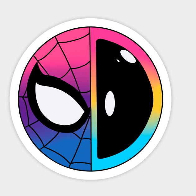 Spideypool Sticker by Ottedian